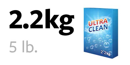 2,2 kg:n pesujauhelaatikko
